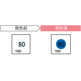JAPPY サーモカラーセンサー 標準型1温表示タイプ 1K80-JP (20枚入)