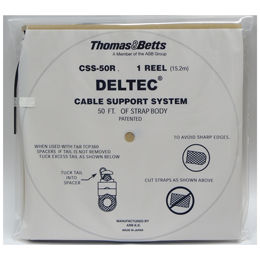 Thomas&Betts ABB デルテック・ケーブル・サポート・システム 標準リールストラップ 15.2m巻 CSS-50R