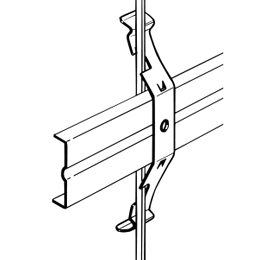 ネグロス電工 吊りボルト 丸鋼用 軽みぞ形鋼支持金具 HR69 (50個)