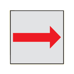 マンホール商会 埋設標用 記号プレート 電力線方向表示 K1-R