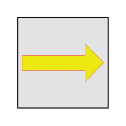 マンホール商会 埋設標用 記号プレート 通信線方向表示 K1-Y