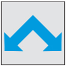 マンホール商会 埋設標用 記号プレート 水路方向表示 K4-B