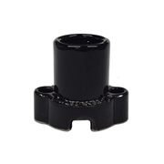 青山電陶 E17耳付レセップ 黒 磁器製 E17-13BK