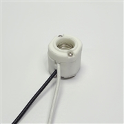 青山電陶 E11 ハロゲンソケット 磁器製 E11-03K