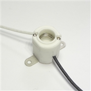 青山電陶 E11 ハロゲンソケット 磁器製 E11-04