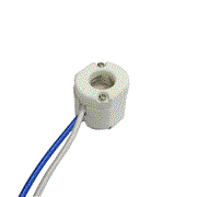 青山電陶 EZ10 ハロゲンソケット 磁器製 EZ10-03K