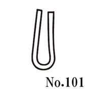 篠田ゴム U字形溝ゴム No.101 (50m)