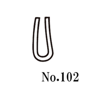 篠田ゴム U字形溝ゴム No.102 (50m)