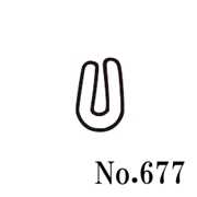 篠田ゴム U字形溝ゴム No.677 (100m)