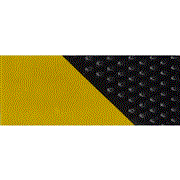 ニッソク 貼紙防止 マジックシート 反射黒黄ゼブラ COLOR-12 90cm×120cm