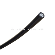 メッセンジャーワイヤー PVC 黒 ビニル被覆付 22SQ (50m)