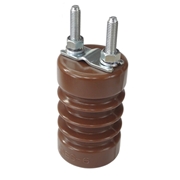 利昌工業 エポキシ樹脂ポストがいし 6kV スタッド/押え込/アングル用ボルト付 ES-6-1SB