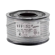 JAPPY ビニル平型コード VFF1.25SQ 100m ボビン巻 (KHD) 灰