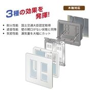 タイカエックス 耐火遮音コンセント・スイッチボックスカバー 1個用 IKW-1N