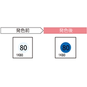 JAPPY サーモカラーセンサー 標準型1温表示タイプ 1K80-JP (20枚入)
