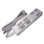 USB充電ポート付タップ スマートUSBタップ 2m JUT-222S
