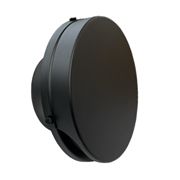 JAPPY フラット型 スリムタイプ 換気口 フードビス脱着式 ブラック φ100 UK-FSN100BJ-MA