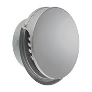 JAPPY 外壁換気口 フラット型スリムタイプ フード水切付 メタリックグレー φ150 UK-FSEN150MJ-MA