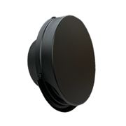 JAPPY 外壁換気口 フラット型スリムタイプ フード水切付 ブラック φ150 UK-FSEN150BJ-MA