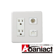 Abaniact 情報コンセント Cat.5e ( LAN TV ) AC-22VL-01