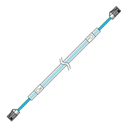 Abaniact LANケーブル Cat6A 10ギガ対応 8m AW6A-080W-SLN