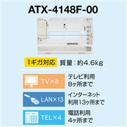 Abaniact 情報盤 収納&外置き ATXタイプ 1ギガ対応 ATX-4148F-00