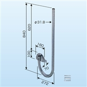 【販売終了品】日晴金属 キャッチャー 母屋木用取付金具 PAX-SJ