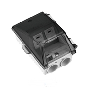 伊藤電気製作所 ファンシーボックス コンセント付 2口 VE16 アース無 SCB-162C