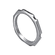 外山電気 ロックナット 鋼板製 電気亜鉛めっき 厚鋼用 六角形 L22 (10個)