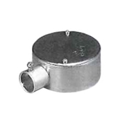 外山電気 ねじなし TC丸形露出ボックス 鋼板製 薄鋼用 1方出 TCO1K19