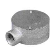 外山電気 丸型露出ボックス 厚鋼用 鋳鉄製 1方出 O1Z16