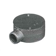 外山電気 ねじなし TC丸形露出ボックス 鋳鉄製 1方出 厚鋼用 TCO1Z16