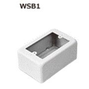外山電気 白色スイッチボックス 1個用 WSB1