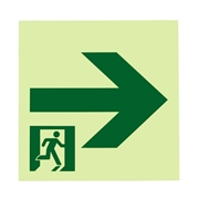 根本特殊化学 高輝度蓄光式誘導標識 ルミノーバサイン S200級 EGS-FD-A EPW-120-R