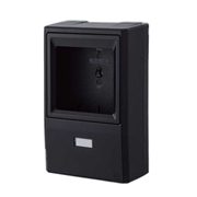 日動電工 電力量計取付板 ND4型 化粧カバー付 ブラック ND4KBLS