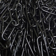 ミズノ金属 小判型チェーン #11 黒メッキ 40W2灯用 (30m)