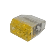 オーム電機 差込みコネクタ OKコン 透明橙 OK-3 (50個入)