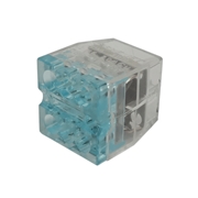 オーム電機 差込みコネクタ OKコン 透明青 OK-6W (25個入)