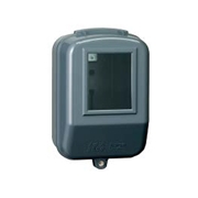 内外電機 プラスチック計器箱 一般メーター用 単相小 グレー P-1AN
