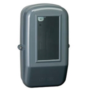 内外電機 プラスチック計器箱 一般メーター用 三相小 グレー P-3AN