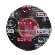 デンカ ビニテープ 19mm幅 20m巻 0.2mm厚 黒色 (10巻)