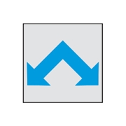 マンホール商会 埋設標用 記号プレート 水路方向表示 K4-B