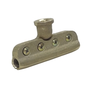 湯浅化成 トロリー線 丸線用イヤー 大型 12mm 上部タップ W5/8 DE12