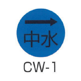 京滋レベル工業 埋設管表示ピン レベルマーク 中水用 CW-1
