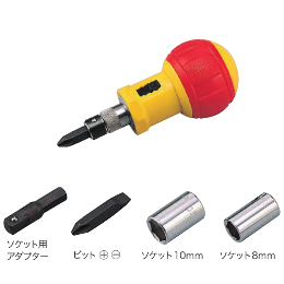 ジェフコム クッショングリップスタビーラチェットドライバー DS-810