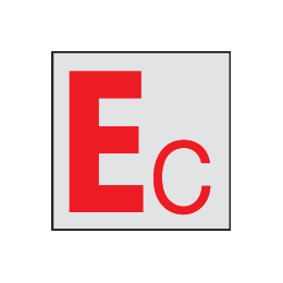 マンホール商会 埋設標用 記号プレート 接地 避雷設備表示 K-EC