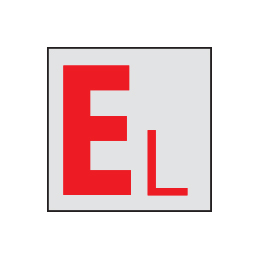 マンホール商会 埋設標用 記号プレート 接地 避雷設備表示 K-EL
