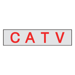 マンホール商会 埋設標用 文字プレート CATV MM-18