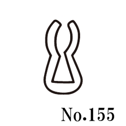 篠田ゴム U字形溝ゴム No.155 (50m)