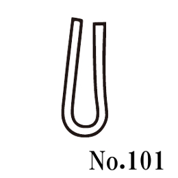 篠田ゴム U字形溝ゴム No.101 (50m)